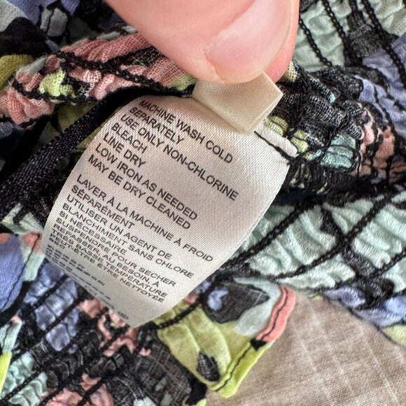 Free People Ariana Floral Puff-Sleeve Top - Picture 10 of 11